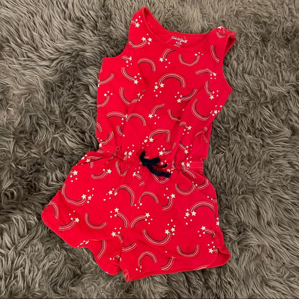 🎈 Patriotic Girls Romper - 7/8